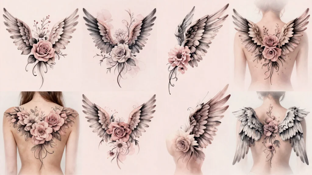 15 Angel Wing Back Tattoo Ideas for Girls