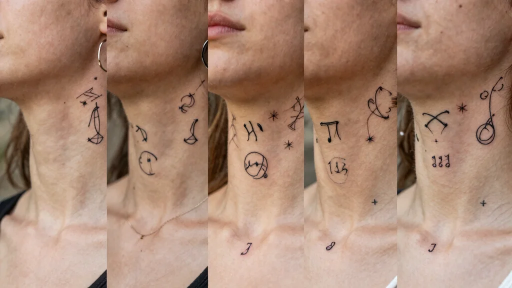 15 Date of Birth Neck Tattoo Ideas with Meaning