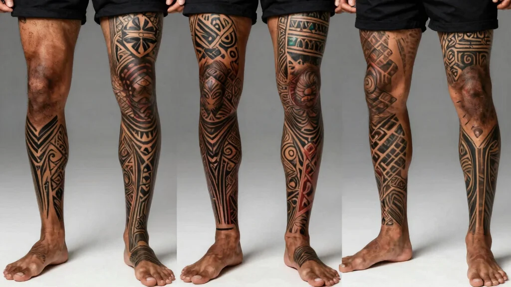 15 Leg Tattoo Ideas for Black Men: Embracing Beauty and Cultural Symbolism