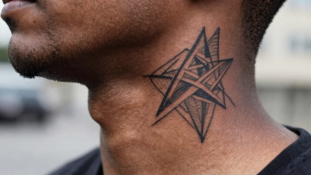 15 Minimalist Neck Tattoo Ideas for Black Males