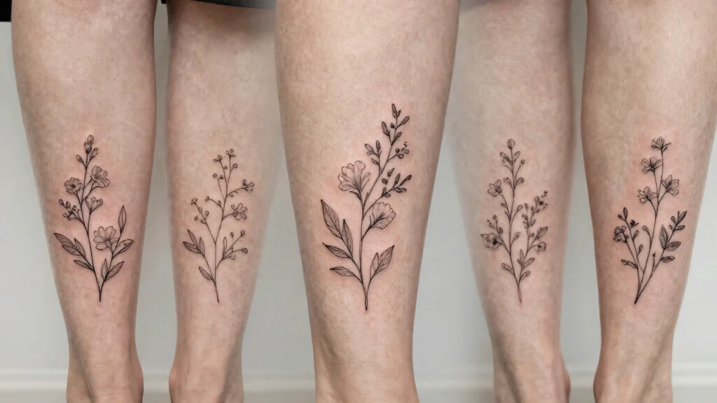 15 Simple Leg Tattoo Ideas with Clean Designs