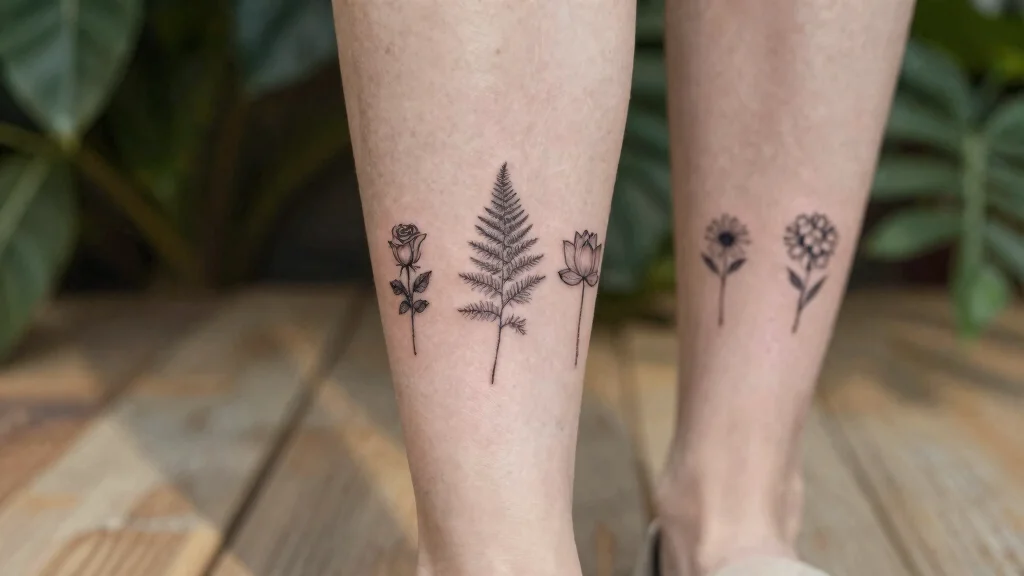 15 Small Leg Tattoo Ideas for Women: Minimalist Floral Designs