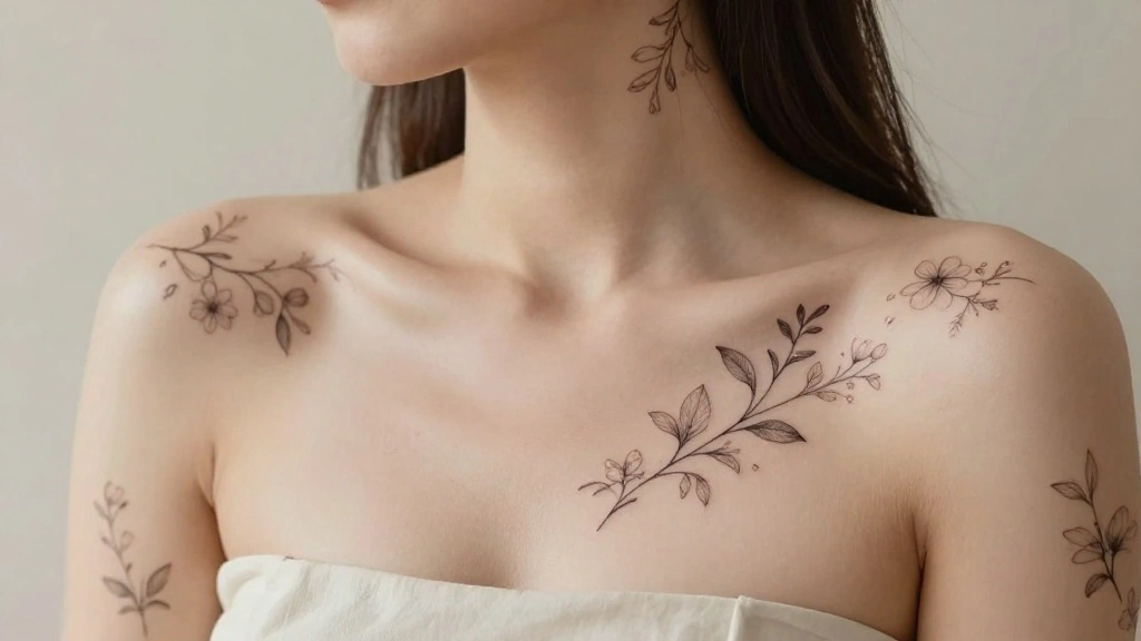 15 Small Tattoo Ideas for the Leg: Minimalist Floral Styles