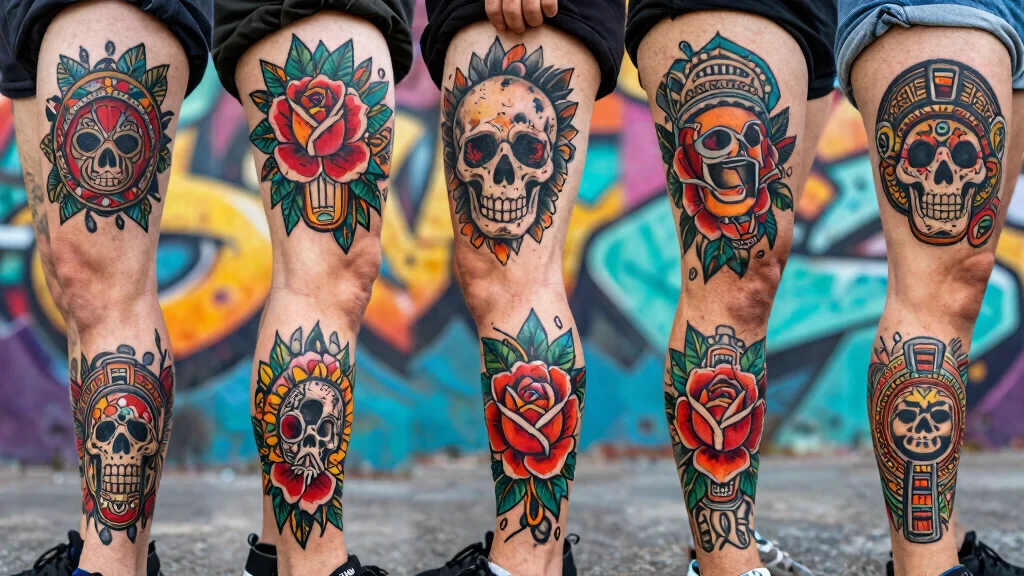 18 Chicano Art Leg Tattoo Ideas with Meaning