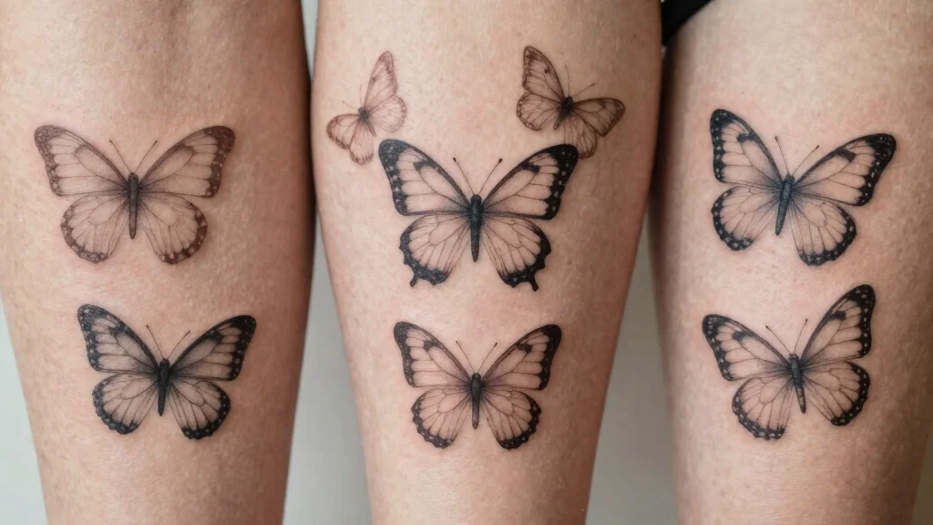 20 Butterfly Thigh Tattoo Ideas for Women: Embrace Minimalist Beauty