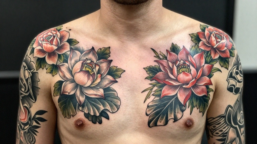 20 Neck Cover Up Tattoo Ideas for Men: Masculine Floral Designs