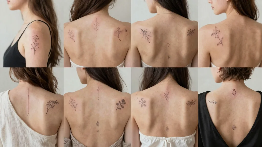 20 Tattoo Ideas for the Back (Minimalist Back Tattoos for Women)